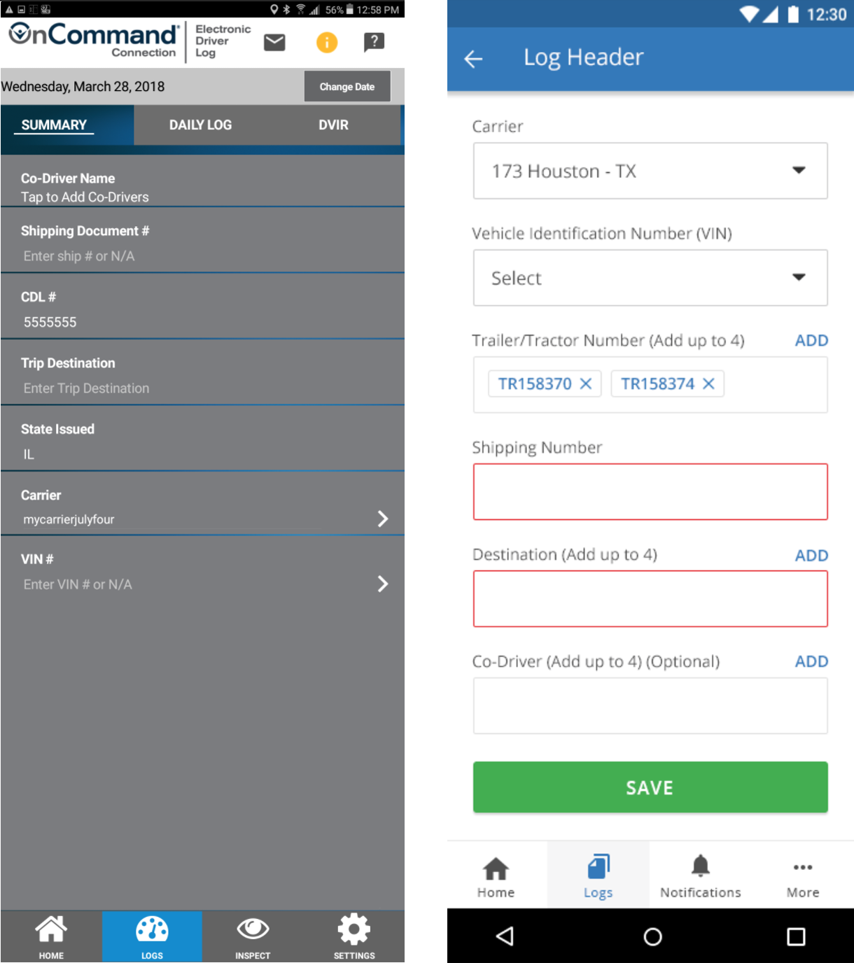 Mobile App Screen Design
